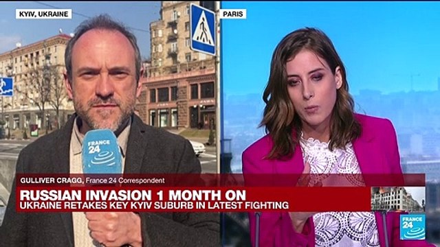 Russian invasion 1 month on: Ukraine retakes key Kyiv suburb in latest fighting