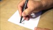 How to Draw 3D Letter F - Drawing Curved Letter F with Pencil - Trick Art