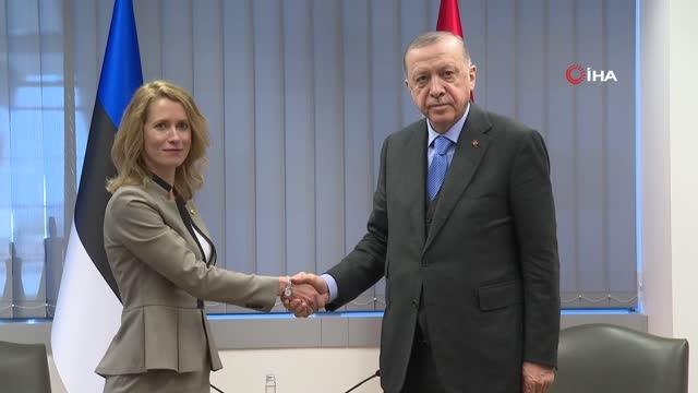 Cumhurbaşkanı Erdoğan, Estonya Başbakanı Kallas ile görüştü