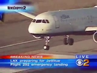 Plane landing gear fail during landing time