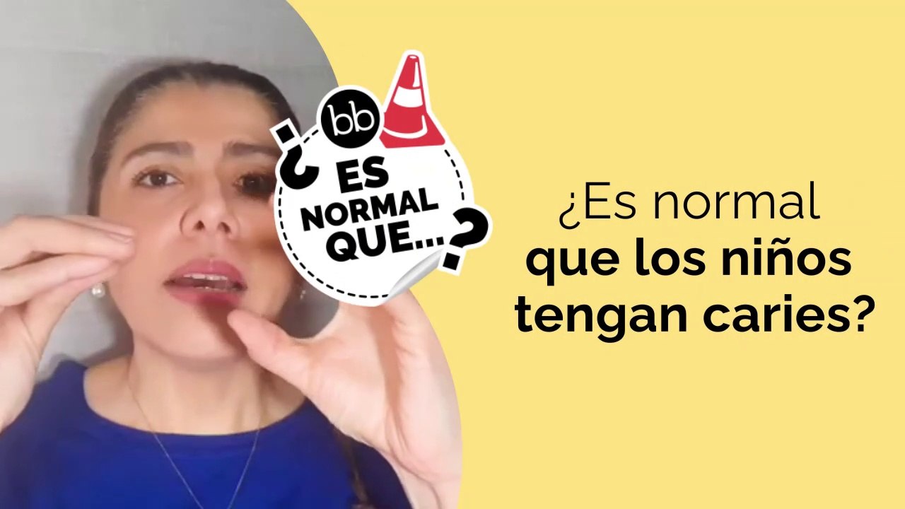 ¿Es normal que MI HIJO tenga CARIES tan pequeño?