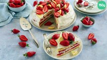 Gâteau aux fraises et citron