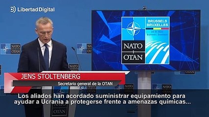 Los líderes de la OTAN pactan equipar a Ucrania contra ataques químicos