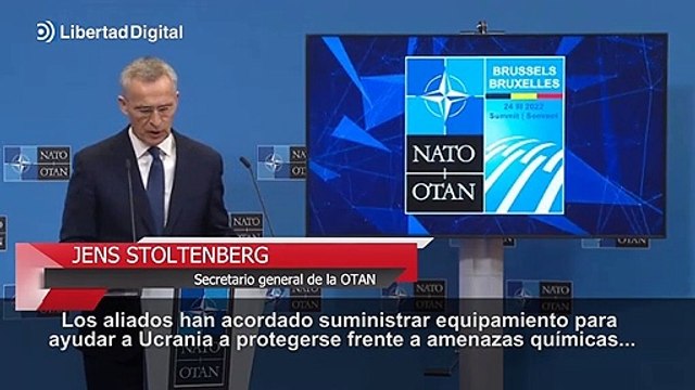 Los líderes de la OTAN pactan equipar a Ucrania contra ataques químicos