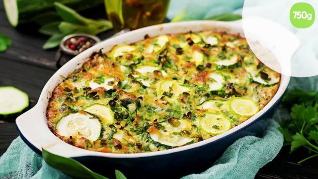 Gratin de courgettes léger au cottage cheese