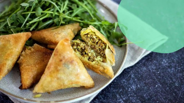 Briouates à la viande de boeuf hachée