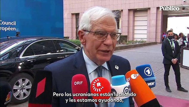 Borrell: Las próximas dos semanas van a decidir de qué lado va a caer la victoria. Y tenemos que seguir ayudando, suministrando armas