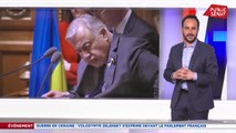 Volodymyr Zelensky devant le Parlement français  - En Séance au Sénat (24/03/2022)