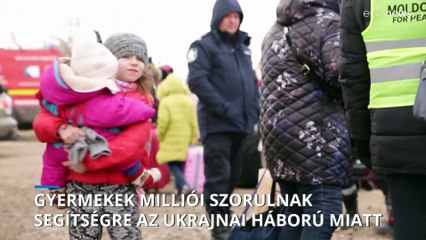 Descargar video: Gyermekek milliói veszítették el otthonaikat az ukrajnai orosz háborúban