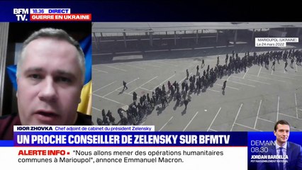 "Il faudra raser la ville pour qu'elle capitule, Marioupol va continuer de résister", selon le chef adjoint de cabinet du président Zelensky