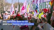 Paris: des retraités manifestent pour demander une hausse des pensions