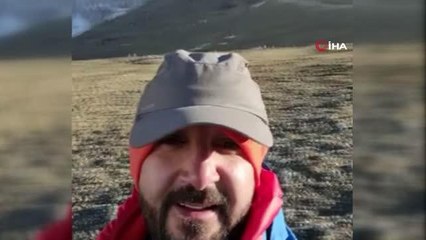 Lokman Hekim Van Hastanesi'nin flaması Everest Tepesi'nde... Vanlı Fizyoterapist Everest Tepesi'ne çıktı