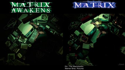 The Matrix Awakens vs Original Scenes Comparison