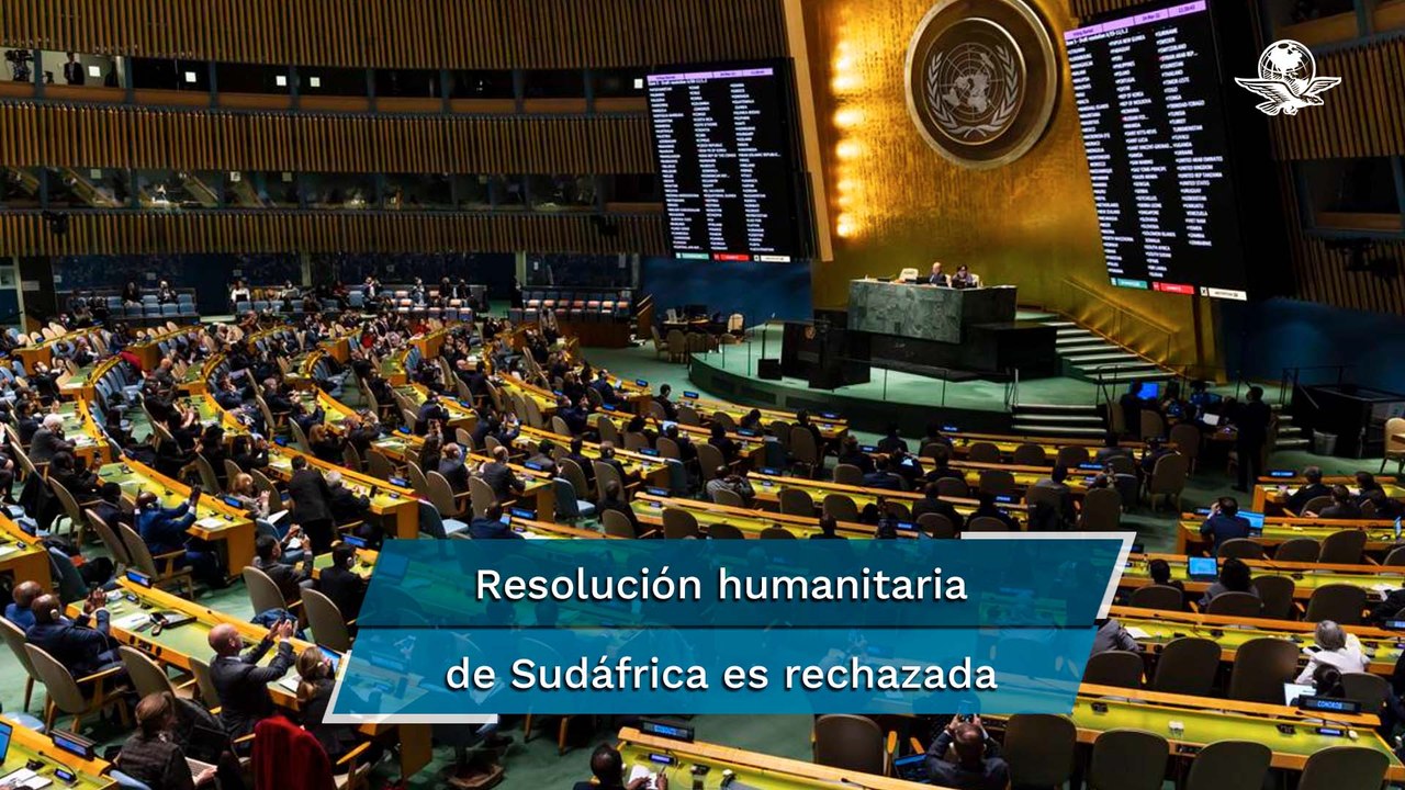 Asamblea General de la ONU aprueba resolución promovida por México y Francia