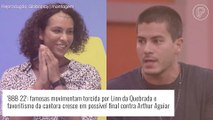 'BBB 22': Linn da Quebrada ganha apoio de famosos e cresce em favoritismo contra Arthur Aguiar