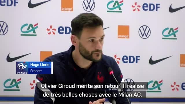 Bleus - Lloris : Giroud mérite son retour