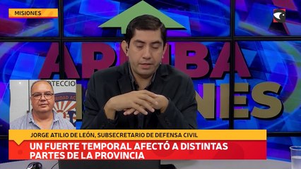 Un fuerte temporal afectó a distintas partes de la provincia