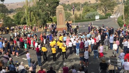 National Anthem at Gundagai War Memorial