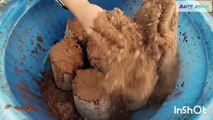 Red Dirt Sand Cement Gritty Paste Pouring and Crumble Cr: Ants ASMR