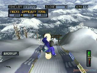 Cool Boarders 4 : Triple Back Flip on Big Air !