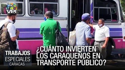 ¿Cuánto invierten  los caraqueños en transporte público? - Especiales VPItv