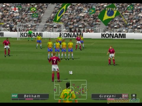 ISS Pro Evolution : Angleterre vs Brésil