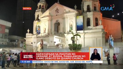 Kapayapaan sa pagitan ng Ukraine at Russia, panalangin ng ilang deboto sa Quiapo Church | UB