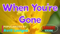 When You're Gone - Avril Lavigne | Karaoke Version |HD