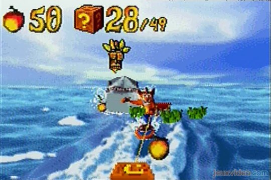Crash Bandicoot 2 : N-Tranced : Crash fait du surf