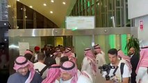 بالفيديو.. لحظة وصول بعثة المنتخب الوطني إلى جدة قادمة من الإمارات