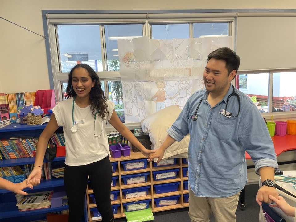 Student doctors teach health education, March 25, Beaudesert Times