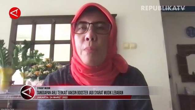 Vaksinasi Booster Jadi Syarat Mudik, Ini Kata Epidemiolog