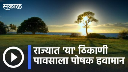 Tải video: Weather Forecast | राज्यात या ठिकाणी पावसाला पोषक हवामान  | Sakal |