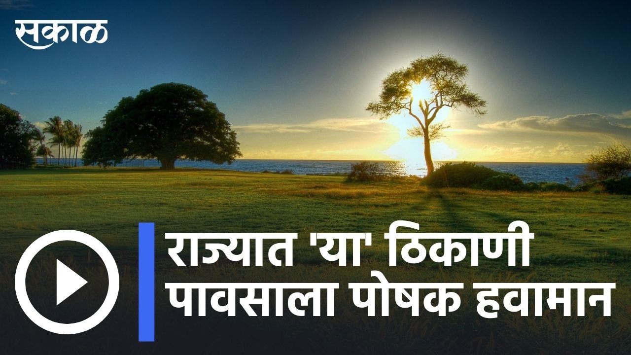 Weather Forecast | राज्यात या ठिकाणी पावसाला पोषक हवामान  | Sakal |