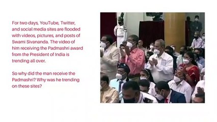 Yoga Guru Swami Sivananda - The Oldest Man Ever To Receive Padma Shri