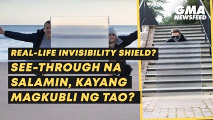 See-through na salamin, kayang magkubli ng tao? | GMA News Feed