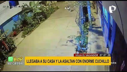 VES: Mujer es asaltada con cuchillo en la puerta de su vivienda