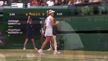 Ashleigh Barty vs Angelique Kerber  Semi-Final Highlights  Wimbledon 2021