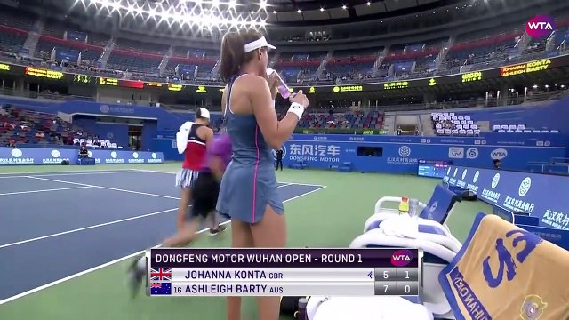 Ashleigh Barty vs. Johanna Konta 2018 Wuhan Open Round One WTA Highlights 武汉网球公开赛