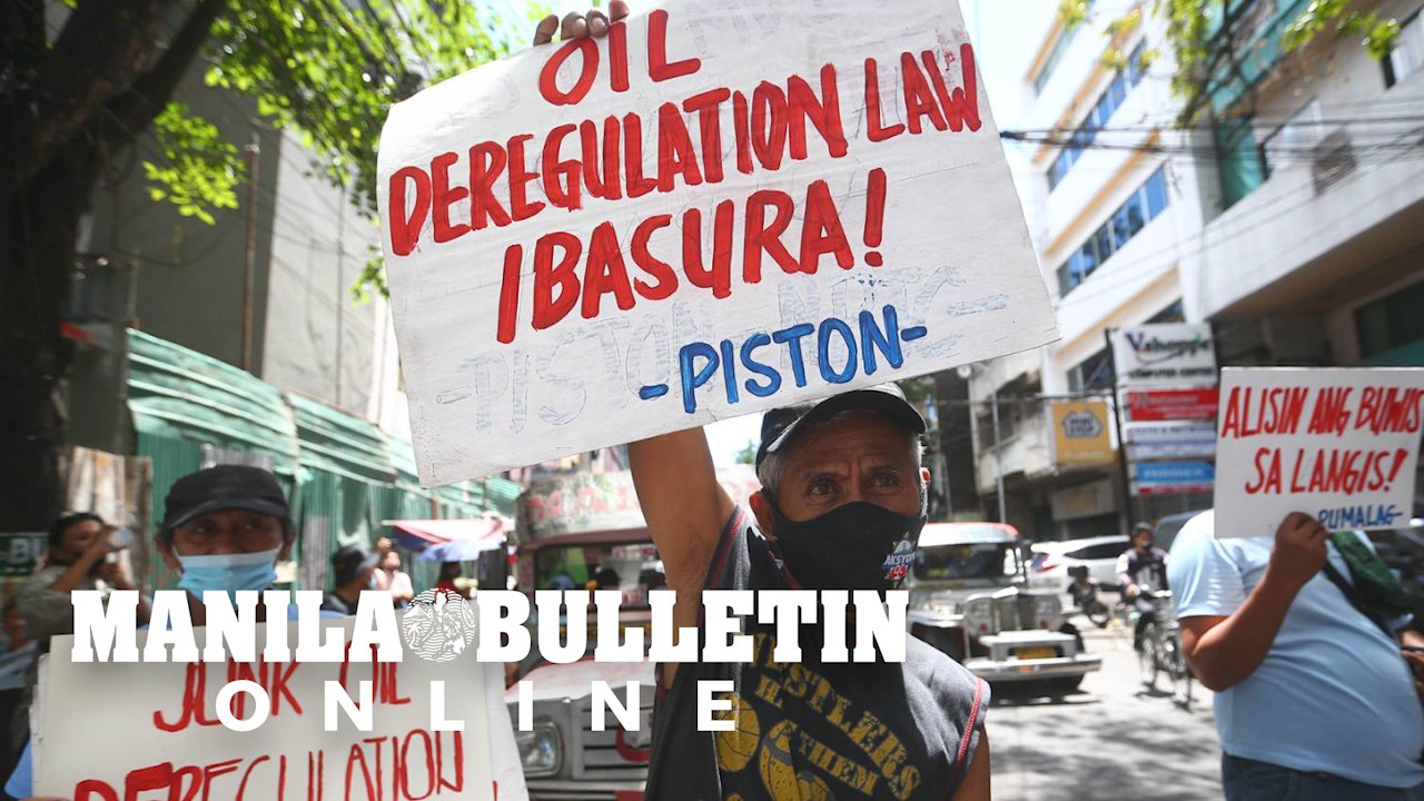 Jeepney drivers call for the abolition of the oil deregulation law amid the rising prices of fuel