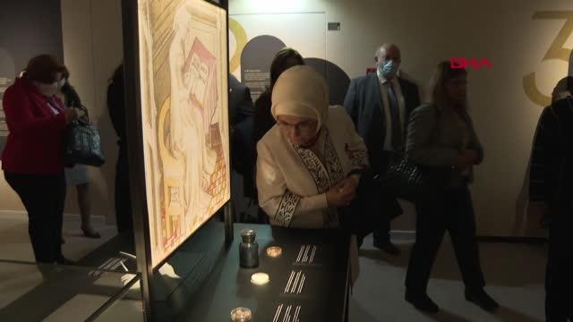 Emine Erdoğan, Belçika Kraliyet Kütüphanesi'ni ziyaret etti