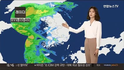 [날씨] 밤부터 전국 비…남해안·제주 태풍급 비바람