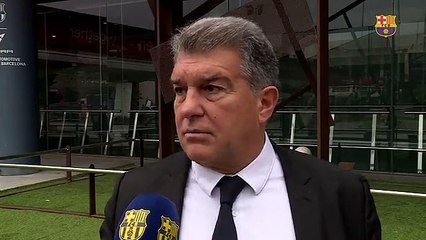 Laporta valora el acuerdo con ACNUR / FCB