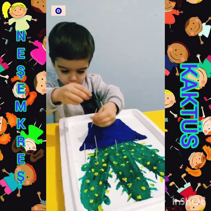 Cactus making - Children's play activities