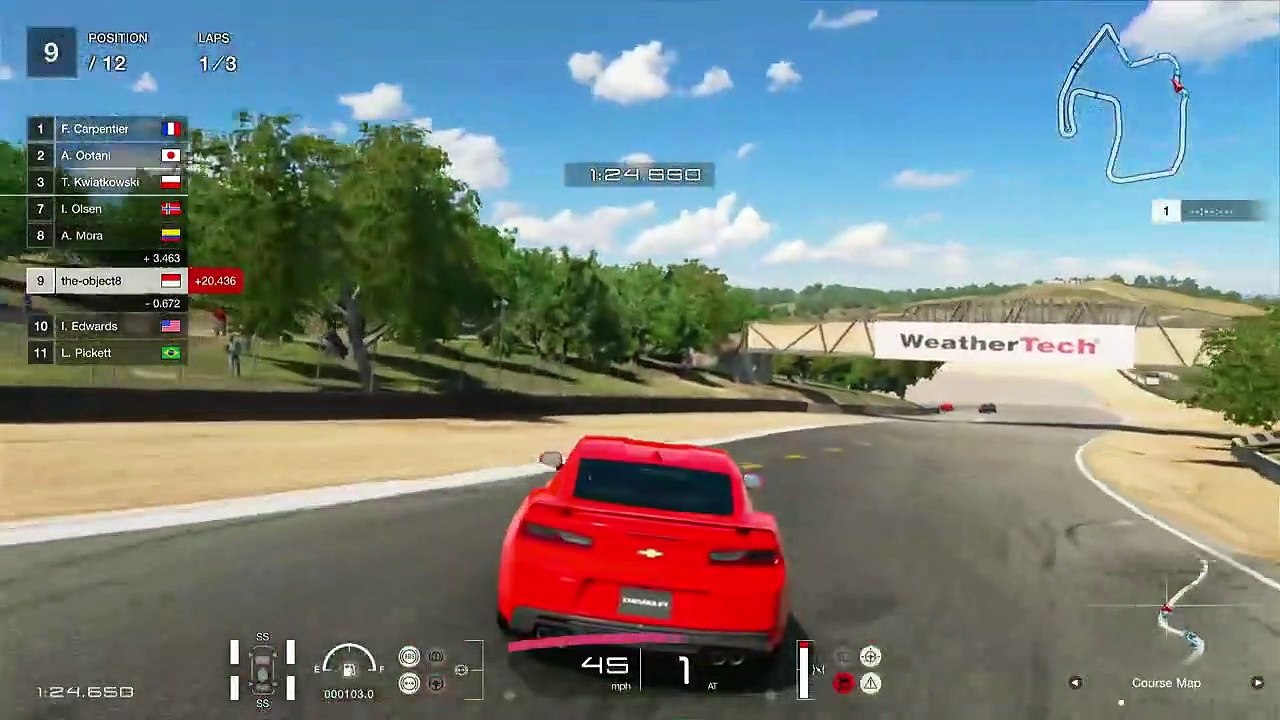 Chevrolet Camaro SS '16 - WeatherTech Raceway _ Gran Turismo Sport Gameplay [1080p _ 60fps]
