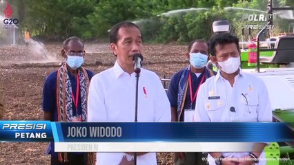 Presiden Jokowi Menanam Jagung bersama Petani, Food Estate, Kab Belu