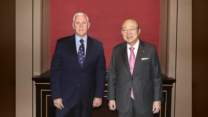 [기업] 한화 김승연 회장, 펜스 전 미국 부통령과  국제정세 논의 / YTN