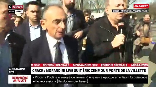 Morandini Live en direct de la porte de La Villette - Eric Zemmour interpellé par un habitant