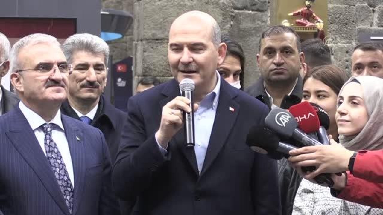 DİYARBAKIR - İçişleri Bakanı Soylu, "Cezeri'nin Olağanüstü Makineleri Sergisi"nin açılışını yaptı