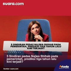 5 Sindiran Pedas Najwa Shihab pada Pemerintah, Prediksi Tiga Tahun Lalu Kini Terjadi?